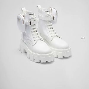 White Prada ankle boots size 37